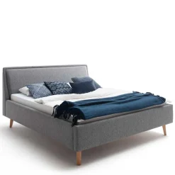 Stoffbett im Skandinavischen Stil in Grau - Cepter Betten