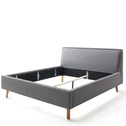 Stoffbett im Skandinavischen Stil in Grau - Cepter Betten