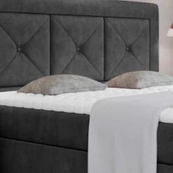 Sale Stoffbett in Dunkelgrau Vintage Optik - Culvanella Betten