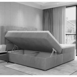 Sale Stoffbett in Dunkelgrau Vintage Optik - Culvanella Betten