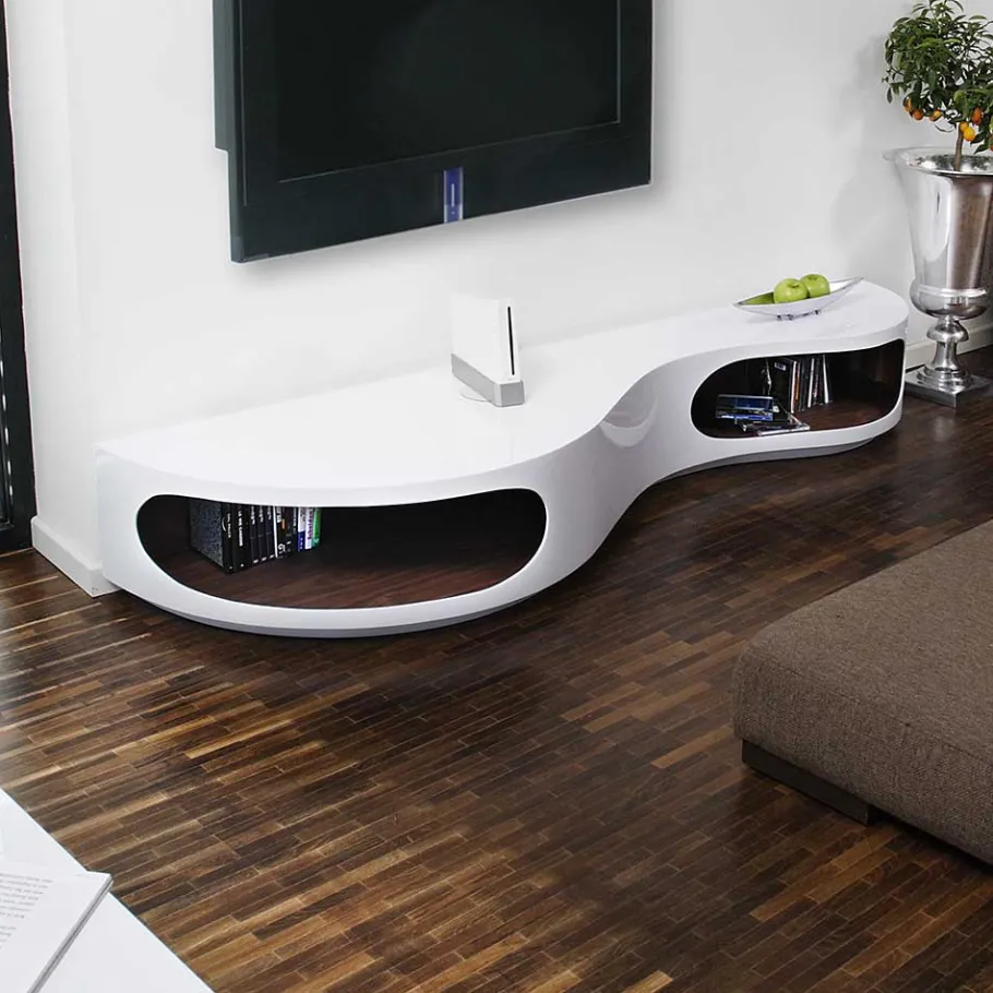 Stylisches Design Lowboard in Hochglanz - Vulin Tv & Hifi-Möbel|Lowboards