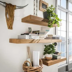 Sale Teak Wandboard mit 4 cm Stärke - Palium Regale