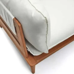 Teakholz Lounge modular & 2 Couchtische - Palm (sechsteilig) Sitzgruppe