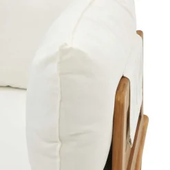 Teakholz Lounge modular & 2 Couchtische - Palm (sechsteilig) Sitzgruppe