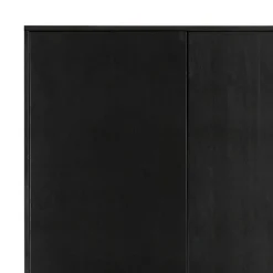 Hot Teilmassiver 94x180x40 Kiefernholz Kleiderschrank in Schwarz - Ilvessino Kleiderschränke|Schränke