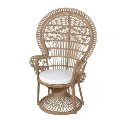 Clearance Thronsessel Gannicera aus Rattan Sessel