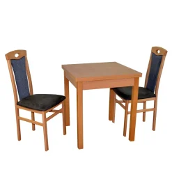 Tisch in Buche Natur & 2 Stühle - Coestraga (dreiteilig) Sitzgruppe