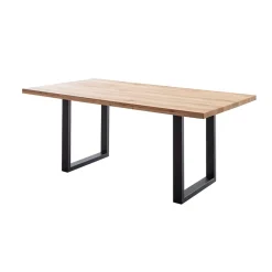 Sale Tisch mit Wildeiche Massivholzplatte - Guven Tische