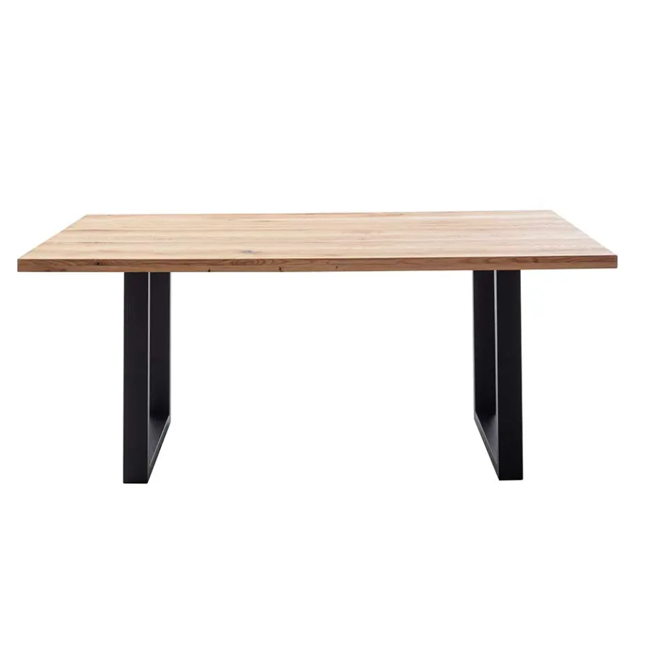 Sale Tisch mit Wildeiche Massivholzplatte - Guven Tische