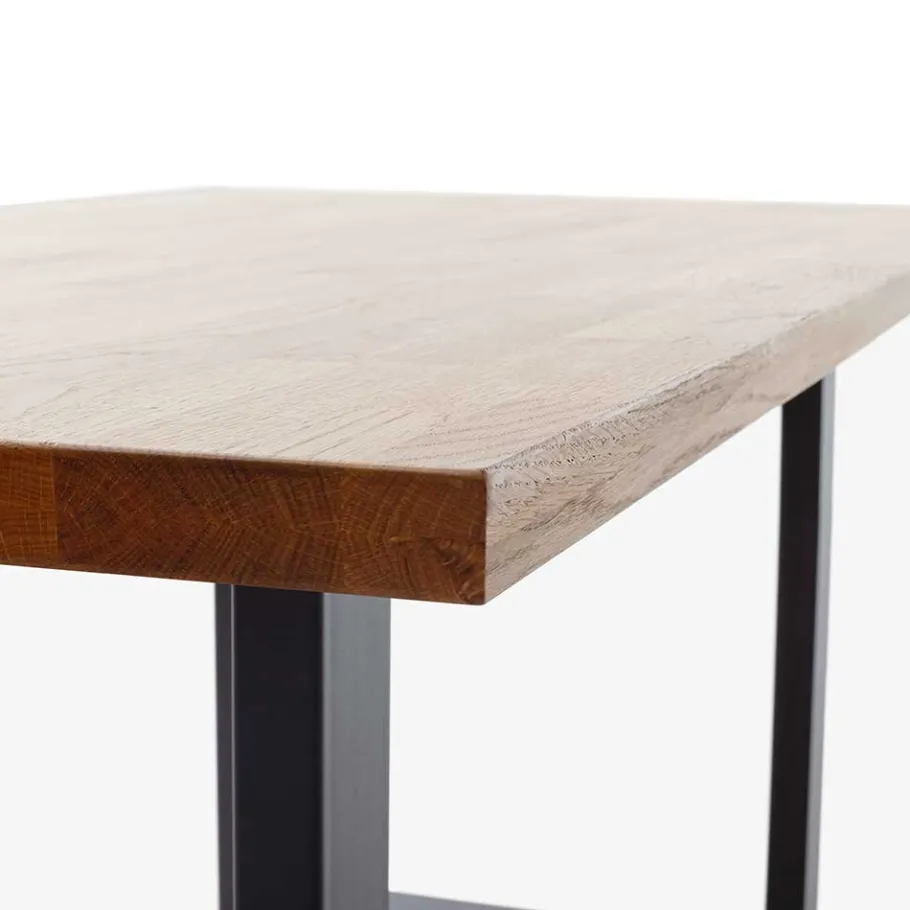 Sale Tisch mit Wildeiche Massivholzplatte - Guven Tische