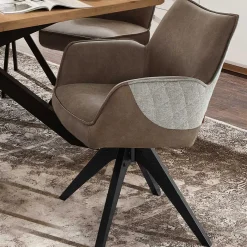 Tischgruppe mit Drehstühlen Set - Niam (siebenteilig) Sitzgruppe