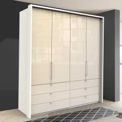 Online Topp Kleiderschrank mit Falttüren & Schubladen - Zidarie Kleiderschränke