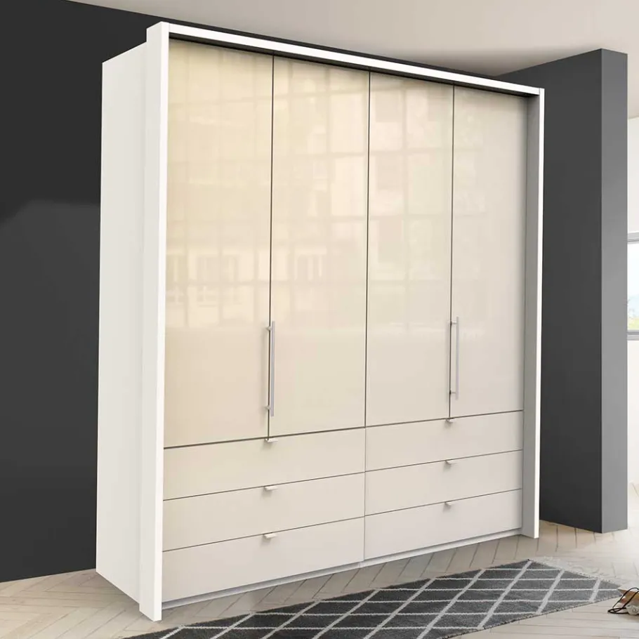Online Topp Kleiderschrank mit Falttüren & Schubladen - Zidarie Kleiderschränke