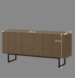 Sale Türen-Kommode in Eiche Stone - Jaskin Sideboards