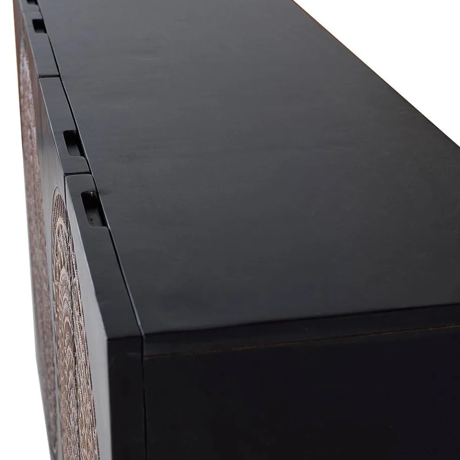 Best 4-türige Design Kommode mit Mandala Schnitzerei - Synessa Sideboards
