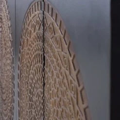 Best 4-türige Design Kommode mit Mandala Schnitzerei - Synessa Sideboards