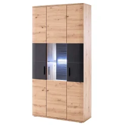 Best 3-türige Kombi-Vitrine zweifarbig - Vecenda Vitrinen