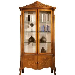 Best 4-türige Vitrine im Italienischem Stil - Carlenna III Vitrinen