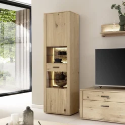 1-türige Vitrine mit Türanschlag links - Jevedaz Vitrinen