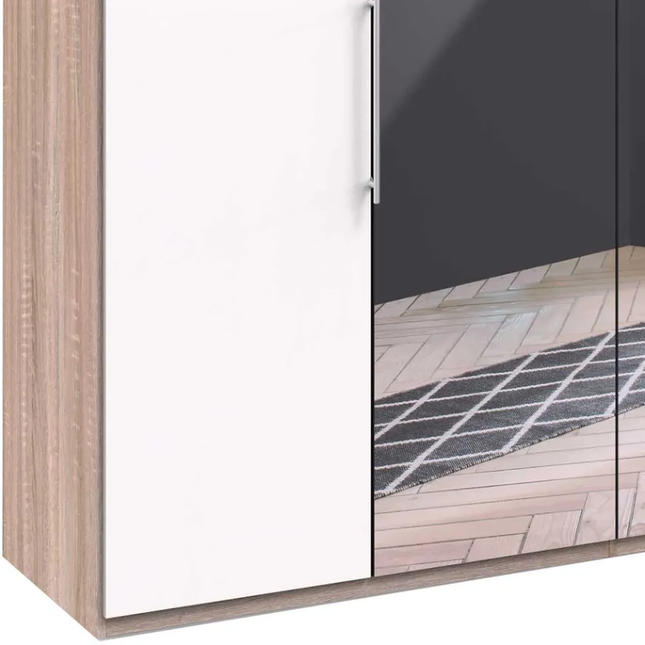 Best 3-türiger Falttüren-Kleiderschrank 300 cm - Vaclyn Kleiderschränke|Schränke