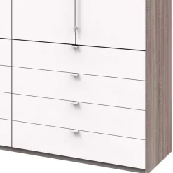 Best 3-türiger Falttürenschrank mit 12 Schubladen - Tivierto Kleiderschränke|Schränke