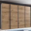 Online 4-türiger Gleittürenschrank in Plankeneiche - Dagidoyo Kleiderschränke|Schränke