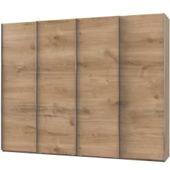 Online 4-türiger Gleittürenschrank in Plankeneiche - Dagidoyo Kleiderschränke|Schränke