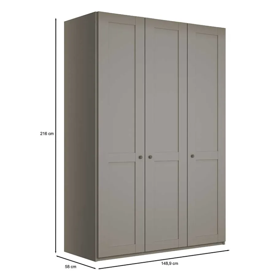 Outlet 3-türiger Kleiderschrank im Modern Country Style - Ridonna Kleiderschränke
