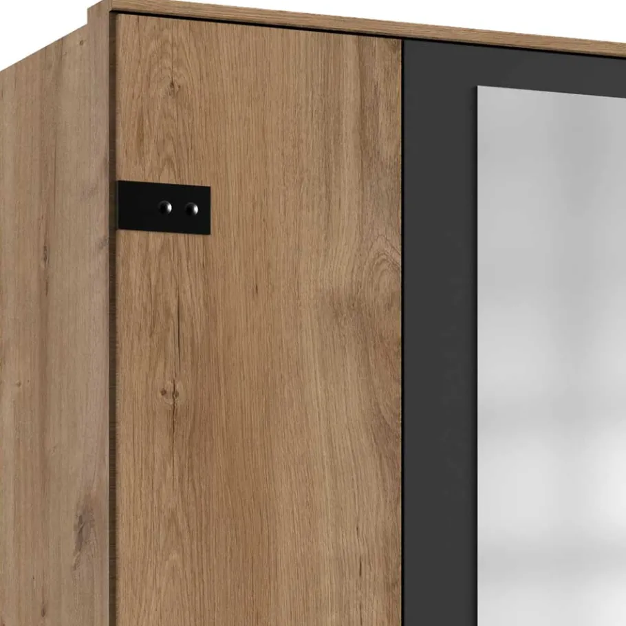 Best 5-türiger Kleiderschrank im Industry und Loft Stil - Enegal Kleiderschränke