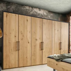 6-türiger Kleiderschrank in zwei Höhen - Siestago Schränke|Kleiderschränke