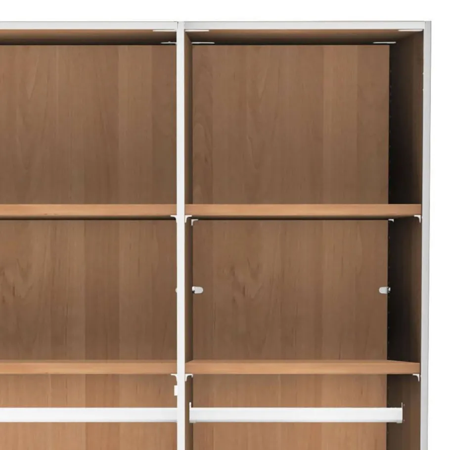 New 3-türiger Kleiderschrank in Erle teilmassiv - Hung Kleiderschränke|Schränke