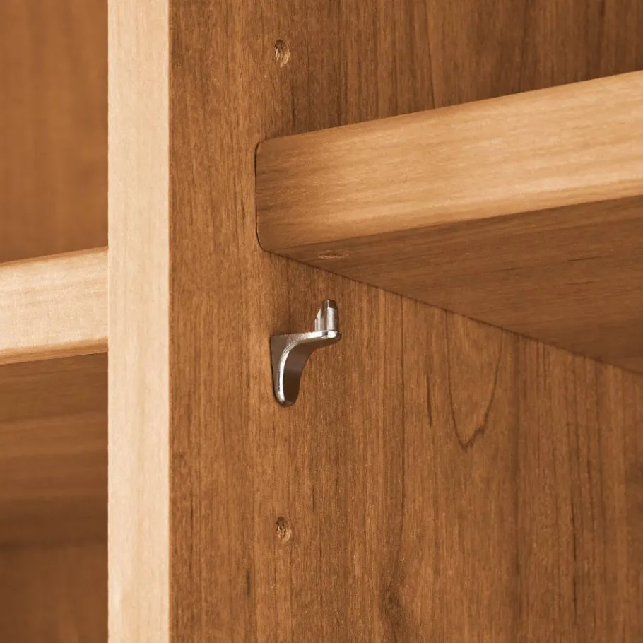 New 3-türiger Kleiderschrank in Erle teilmassiv - Hung Kleiderschränke|Schränke