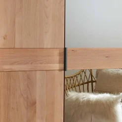 6-türiger Kleiderschrank in Erle teilmassiv - Murray Kleiderschränke