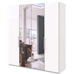 Outlet 2-türiger Kleiderschrank mit Falttüren in Weiß - Donpiave Kleiderschränke|Schränke