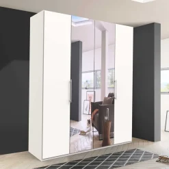 Outlet 2-türiger Kleiderschrank mit Falttüren in Weiß - Donpiave Kleiderschränke|Schränke