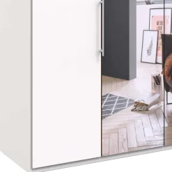 Outlet 2-türiger Kleiderschrank mit Falttüren in Weiß - Donpiave Kleiderschränke|Schränke