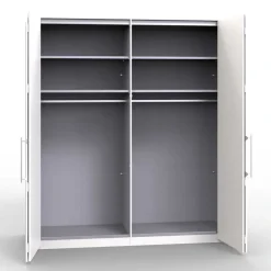 Outlet 2-türiger Kleiderschrank mit Falttüren in Weiß - Donpiave Kleiderschränke|Schränke