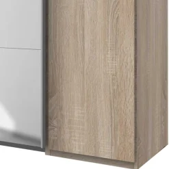 New 4-türiger Kleiderschrank mit Spiegel Schwebetüren - Metrona Kleiderschränke|Schränke