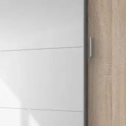 New 4-türiger Kleiderschrank mit Spiegel Schwebetüren - Metrona Kleiderschränke|Schränke