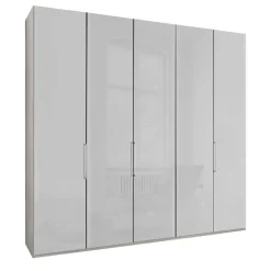 3-türiger Kleiderschrank mit Dreh- und Falttüren - Nujan Kleiderschränke
