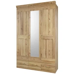 Outlet 3-türiger Kleiderschrank mit 3 Schubladen - Zamron Kleiderschränke