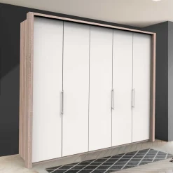 Hot 3-türiger Kleiderschrank mit Falttüren - Vaclyn Kleiderschränke|Schränke