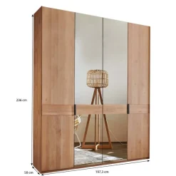 Best 4-türiger Kleiderschrank mit zwei Spiegeltüren - Murray Kleiderschränke