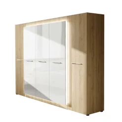 Hot 5-türiger Kleiderschrank 252x220x60 cm - Anieva Kleiderschränke