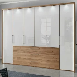 Outlet 4-türiger Kleiderscrhank mit drei Schubladen - Eyes Kleiderschränke|Schränke