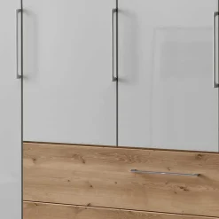 Outlet 4-türiger Kleiderscrhank mit drei Schubladen - Eyes Kleiderschränke|Schränke