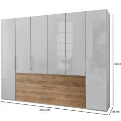 Outlet 4-türiger Kleiderscrhank mit drei Schubladen - Eyes Kleiderschränke|Schränke