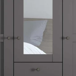 Hot 3-türiger Kombi-Kleiderschrank mit Spiegel - Mataram Kleiderschränke