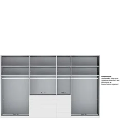 New 7-türiger Kombi-Kleiderschrank 345 cm breit - Nucina Kleiderschränke|Schränke