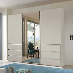 Hot 3-türiger Schiebetüren-Schrank in Champagner - Rina Kleiderschränke